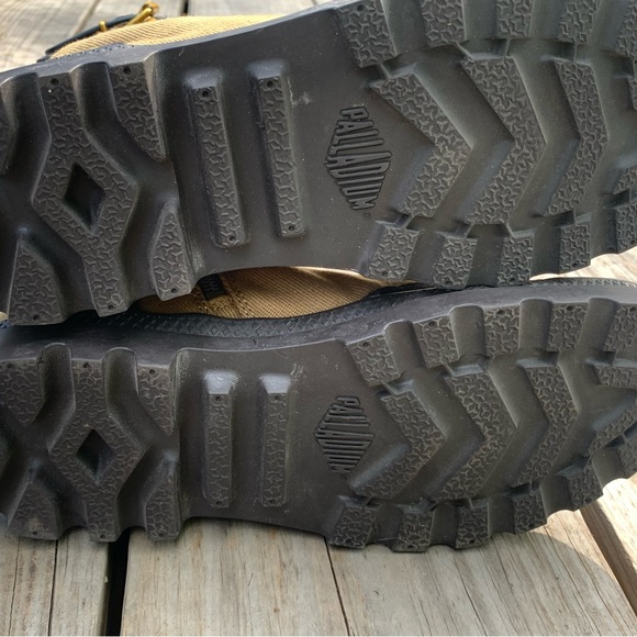 Palladium pampa peloton zip boots women's DULL GLD/AFTERDRK 93489-233-M Size 10 - Picture 5 of 12